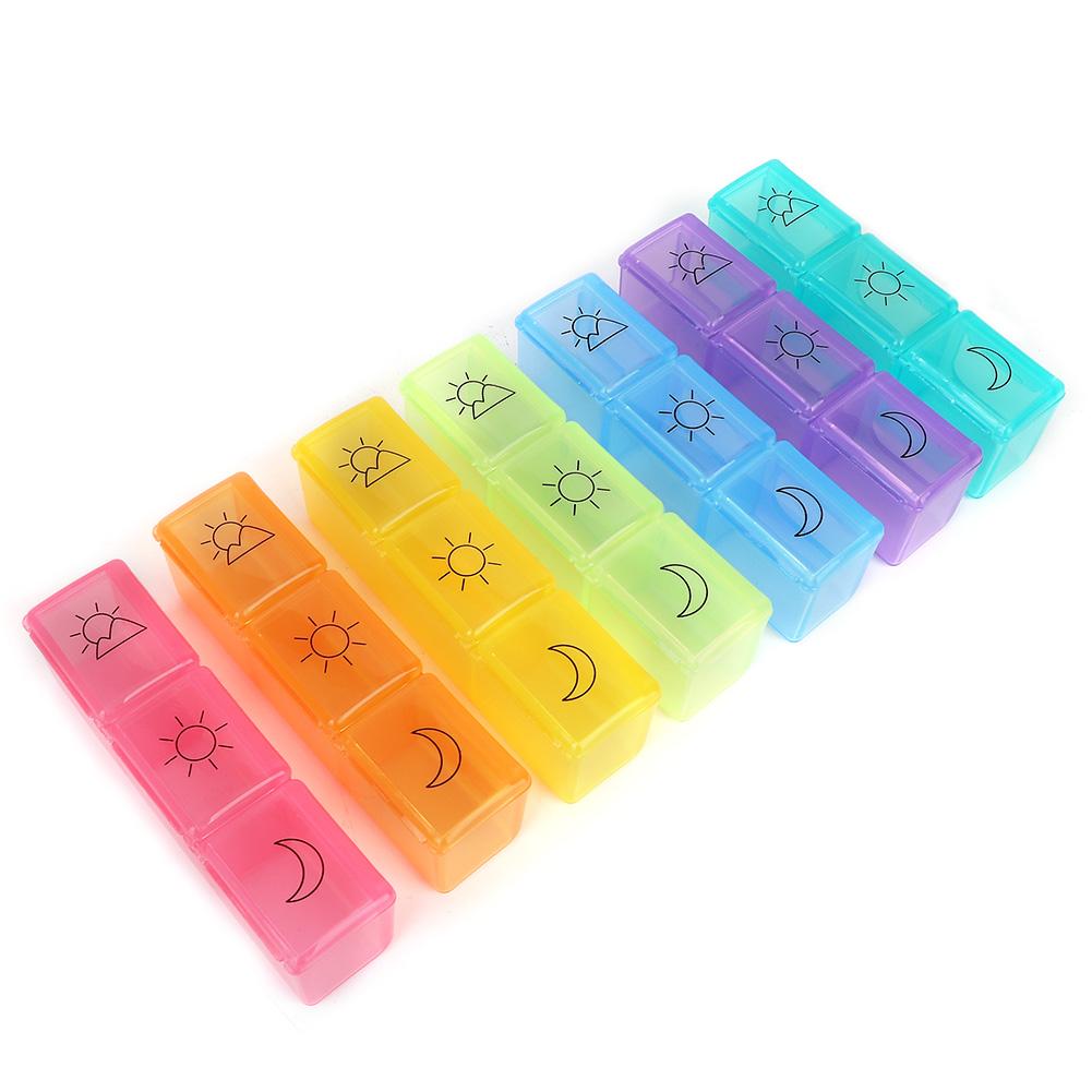 7 Day Week Pills Weekly Medicine Organizer  Tablet Storage Case Holder