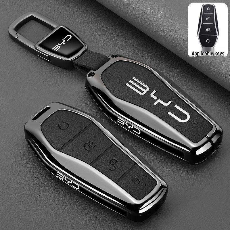 Compatible Key Case for BYD Song Plus, Model 25 Qin Plus, Seagull, Song L DMI, Han EV, Car Pro Buckle Shell