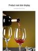 Set of 6 Tall Stem Red Wine Glasses - Elegant Light Luxury for Home Use, Champagne and Brandy Glasses, Creative Design