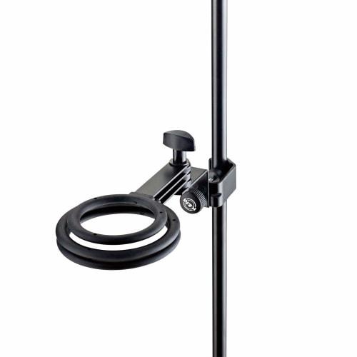 K&M Clamp-On Triple Mute Holder for Trumpet to Flugelhorn [15910], Black [Traditional and Trusted Made in Germany]