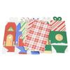24Pcs Festival Holiday Candy Packaging Boxes Reusable Paper House Gift Containers For Christmas Decorations