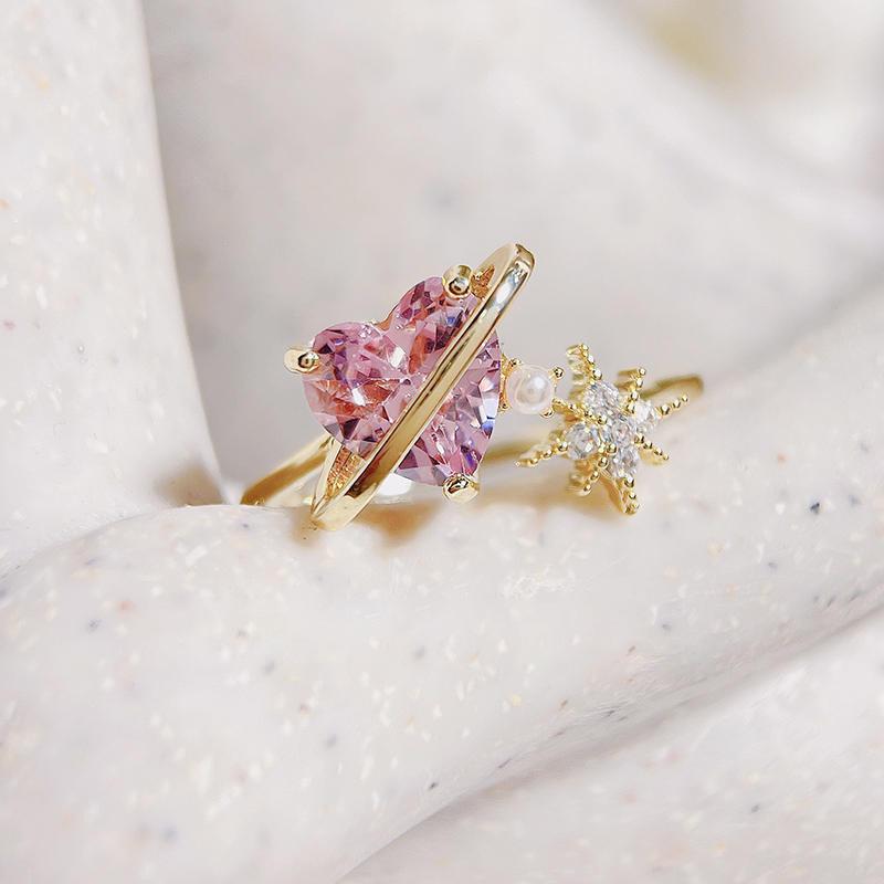 925 Silve Blue Dropwise Glaze Ring for Women Girl Gift Zircon Butterfly Sweet Romantic Jewelry