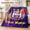 Custom Text Flannel Blanket Anderlecht FC Print Warm Cozy Blanket Home Sofa Bedding