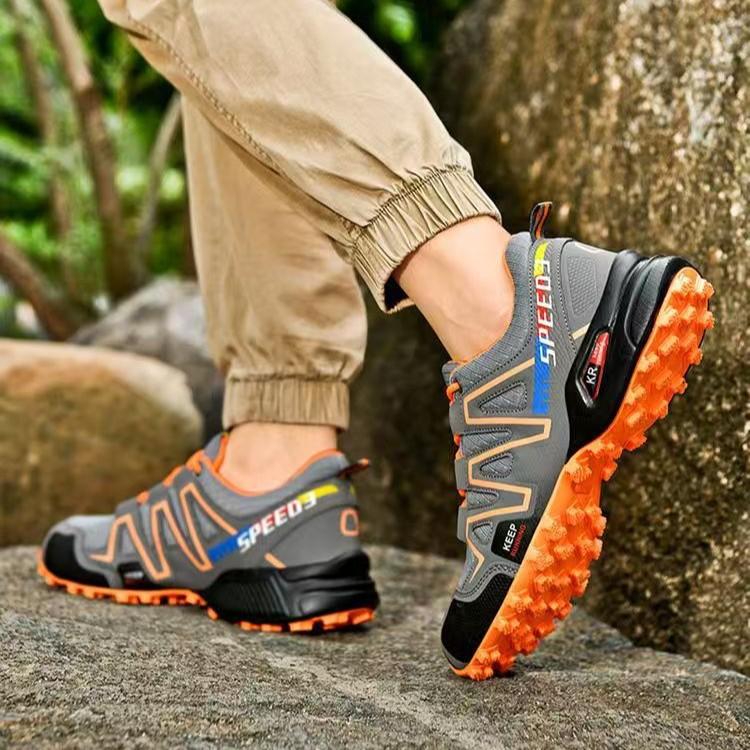 New men's outdoor trendy shoes sneakers comfortable running casual light and lightweight men's striped sneakers