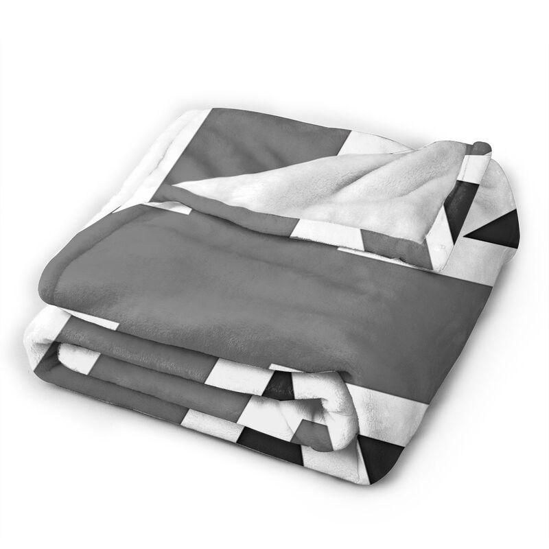 Custom Union Jack Flag Throw Blanket Ultra Soft Cozy Fleece Blankets Portable Lightweight Flannel Blanket for Bed Sofa