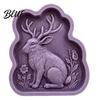 Artistic Patio Entrance Casting Garden Stone Mold Legends Stepping Accents Woodland Silicone Reusable Molds Animal