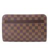 Used Clutch Bag Saint Louis N51993 Damier/leather Ebene Brown Business Bag