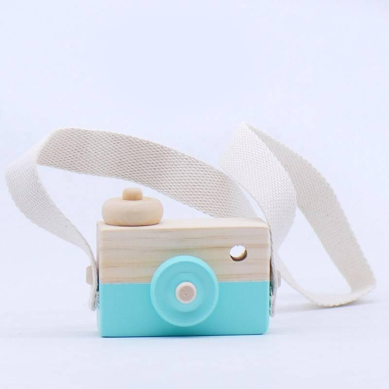 

Charming Wooden Camera Decor Scandinavian Style Home Ornament Photography Prop зелений