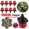 100pcs/bag Flow Head Drippers Adjustable Micro Irrigation Drippers Water Saving Anti-clogging Water Dropper Head Garden Tools
