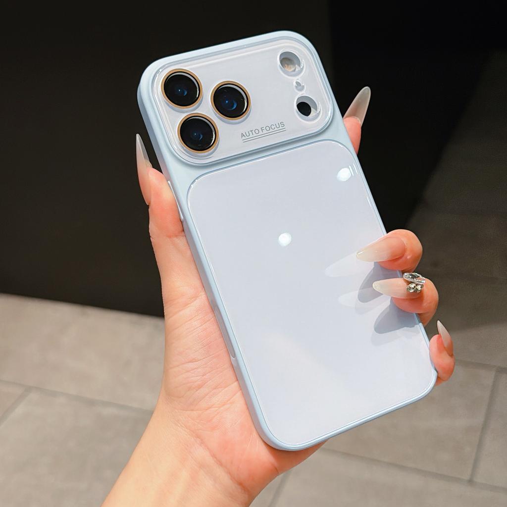 Applicable to Apple 17Promax mobile phone case, ice-feeling tempered glass iPhone16 seconds to increase the window all-inclusive hard case