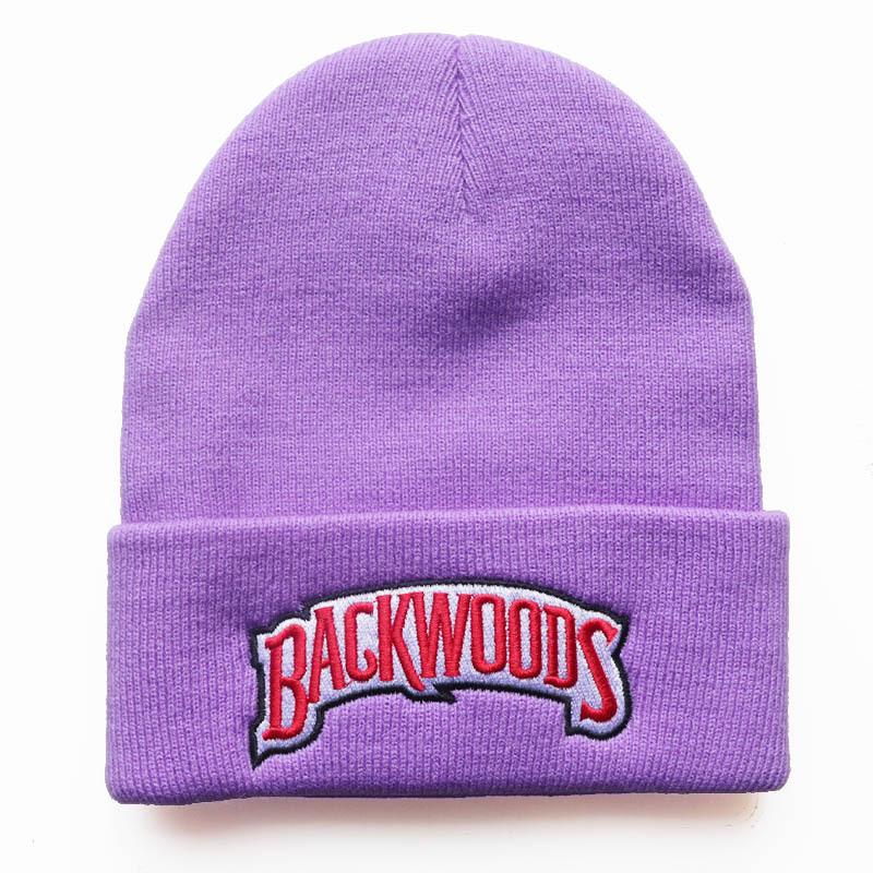 New autumn and winter warm woolen hats for men and women BACKWOODS Letter Embroidered Knit Hat for Men and Women Adjustable