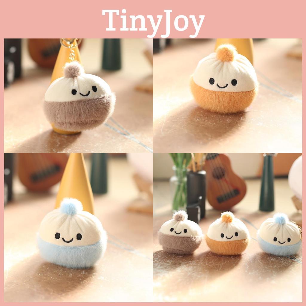 Mini Delightful Fluffy Bun Plush Toy Keychain Perfect For Gifts And Personal Use