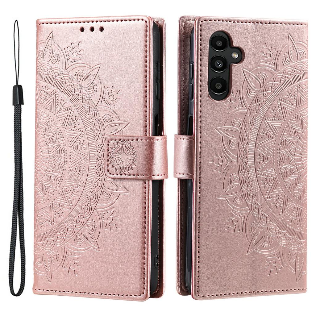For Samsung Galaxy M55 5G/C55 5G/F55 5G   Phone Cases Full Protection Leather Wallet Phone Cover with Strap