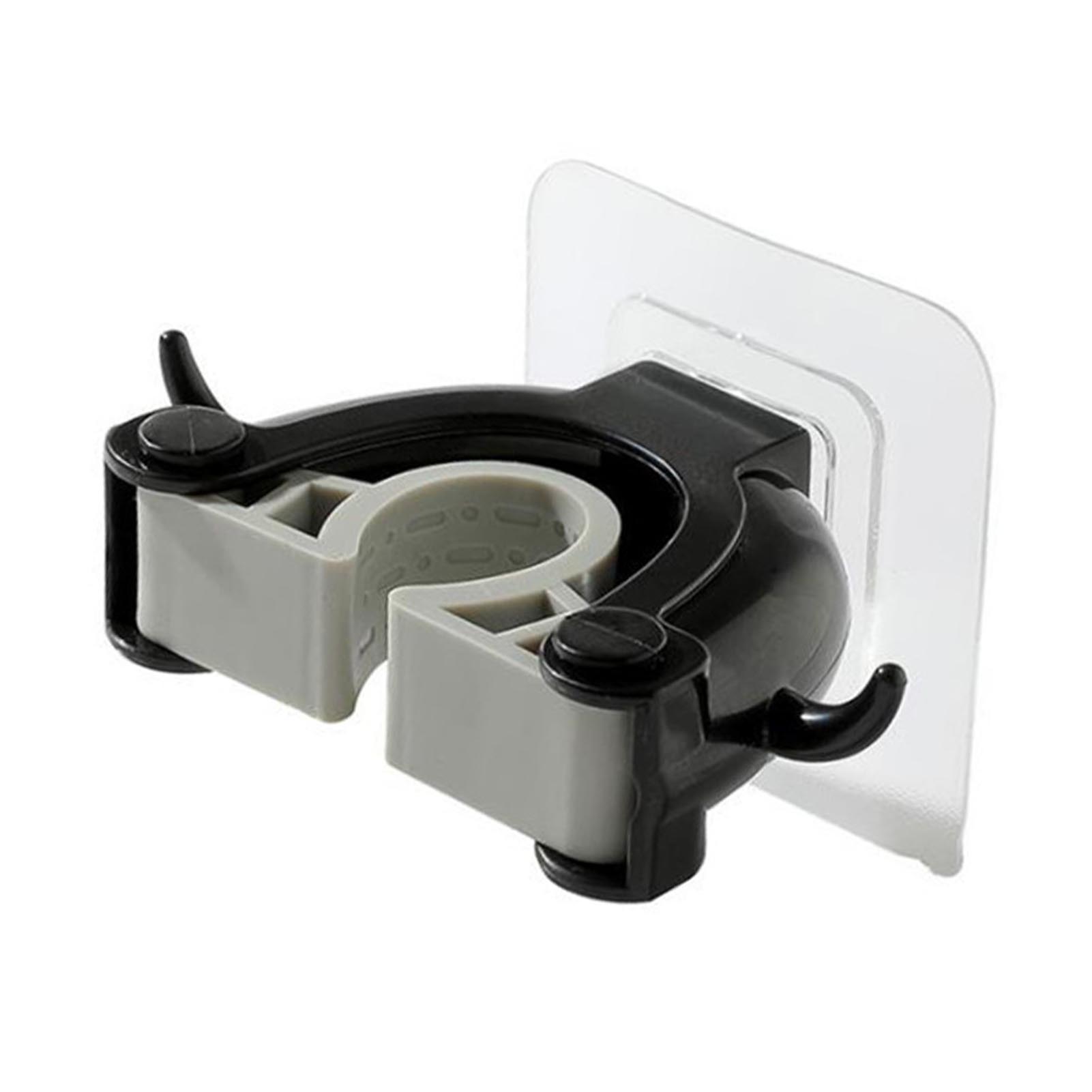 

Настенный органайзер для швабры и веника, клейкий, многофункциональный, водонепроницаемый, держатель для хозяйственных инструментов, черный чёрный