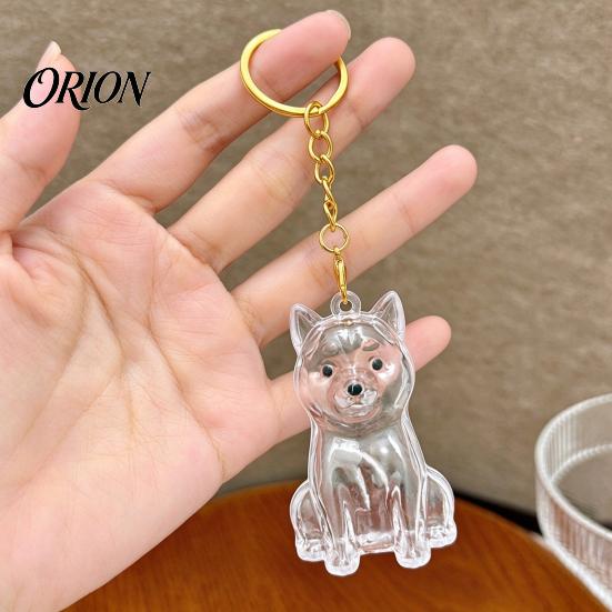 Pet Loss Sympathy Gift Hair Memorial Keychain, Dog Keepsake Holder, Transparent Jewelry Bottle Pendant, Portable Commemorative Charm for Keys