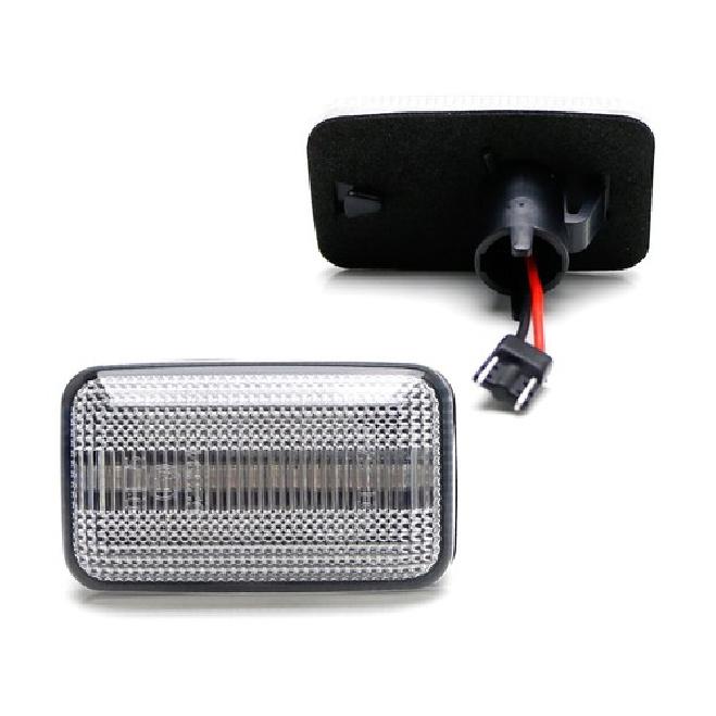 Clear Lens Amber LED Sequential Front Side Marker Lights For Porsche 911 Classic