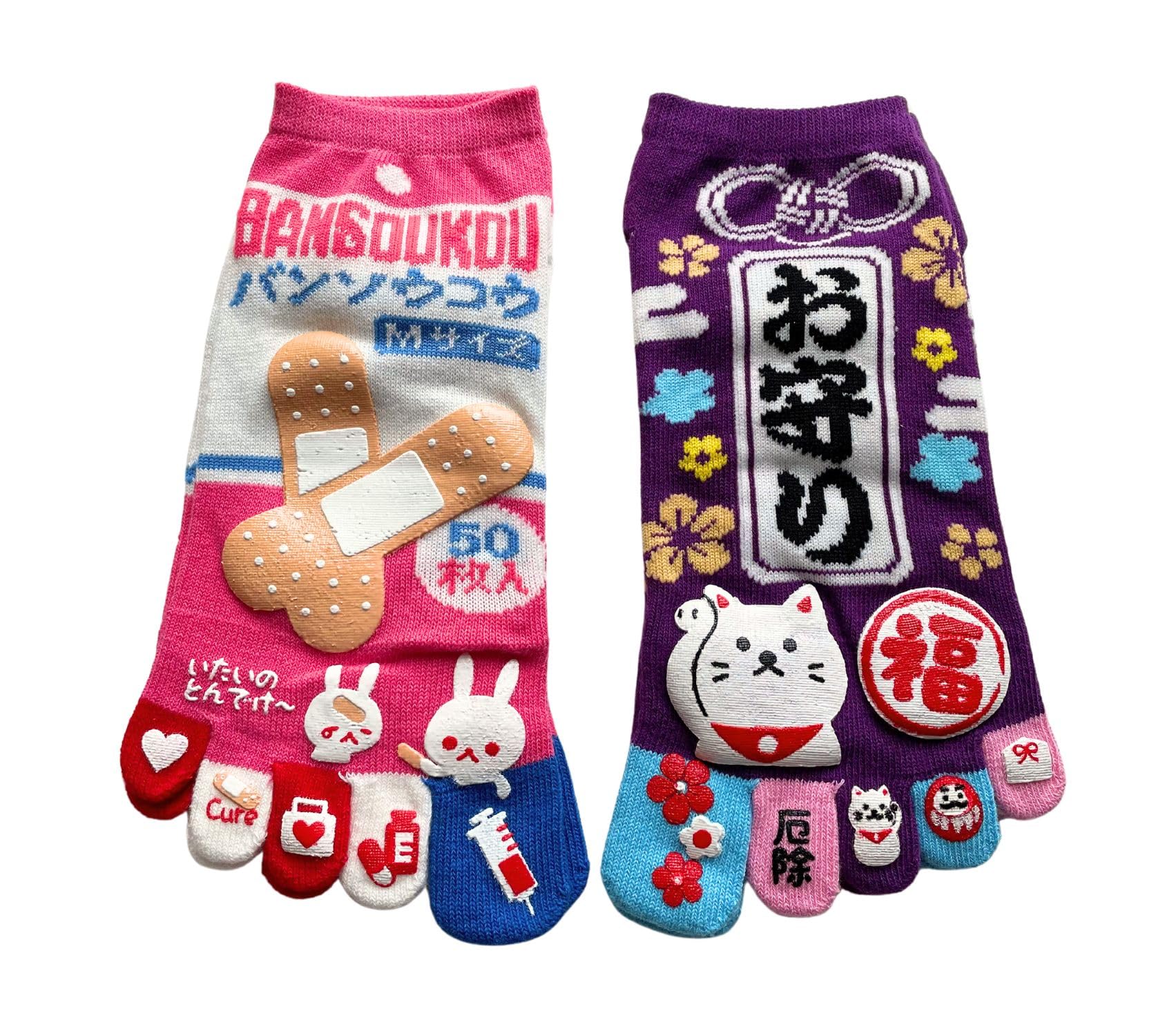 

5 Toe 2 Ankle 5 Toe 2 2 Pair Set [Mode Select] Носки, Женские, Характер, Пары, Тонкие, Летние, Длина, Милые, Носки, Женские, Милые, Узоры, (По желанию