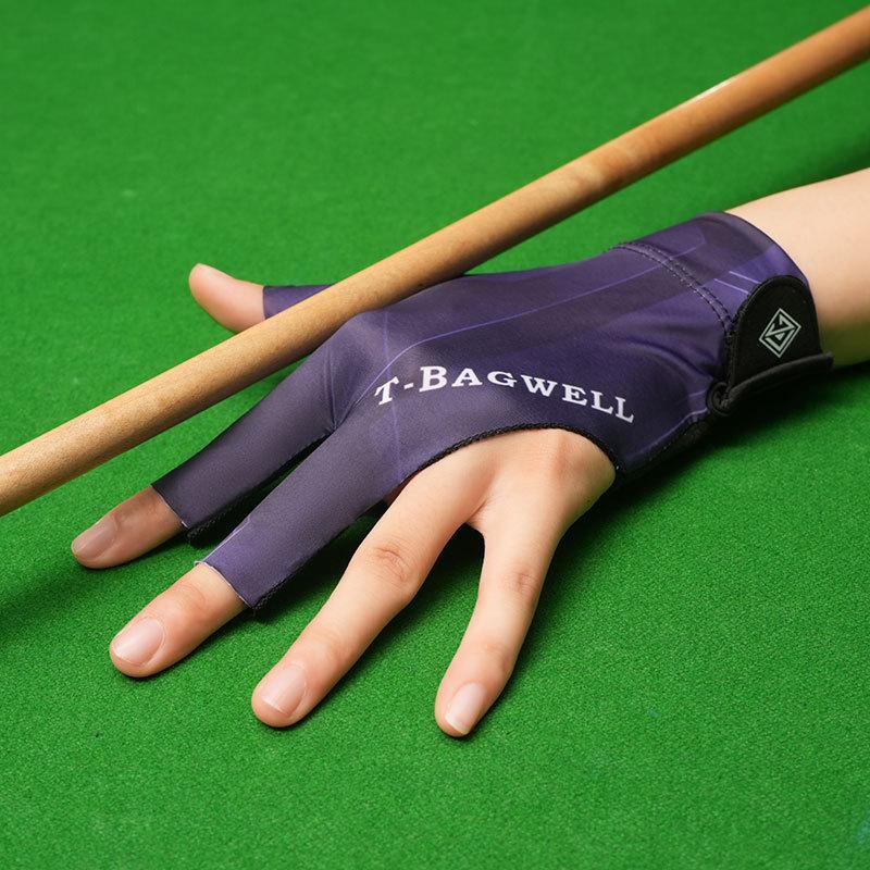 Men's and Women's Billiards Finger Exposed Professional Snooker Competition Anti Slip Thin Three Finger High Elastic Billiards Gloves