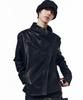 AAKAM Biker Wrap Leather Jacket (Black)