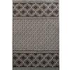 Modern Rug with Brown Embossed Cross Pattern 190x290