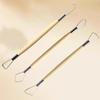 Children's 3-Piece Double-Ended Stainless Steel Clay Sculpting Tools Set