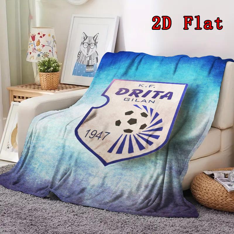 FC Drita 2D Flat Pattern Flannel Blanket, High Quality All Seasons, Home Decor, Warmth and Comfort, Perfect for Christmas Gifts.