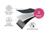 Joseph Joseph Pocket Plus Space Compact Tabletop Ironing 50010 Foldable, Saving, Board, Black/Blue [Genuine Product]