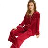 Sijie Silk Pajamas for Women, 100% Mulberry Silk, Simple Solid Color, Couple's Casual Loungewear, Silk Set, Holiday Gift