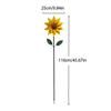 Rotating Gardening Plug Metal Flower Pinwheel Sunflower Flower Model Wind Rotator  Lawn