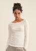 Mtot Boat Neck T-Shirt (White)
