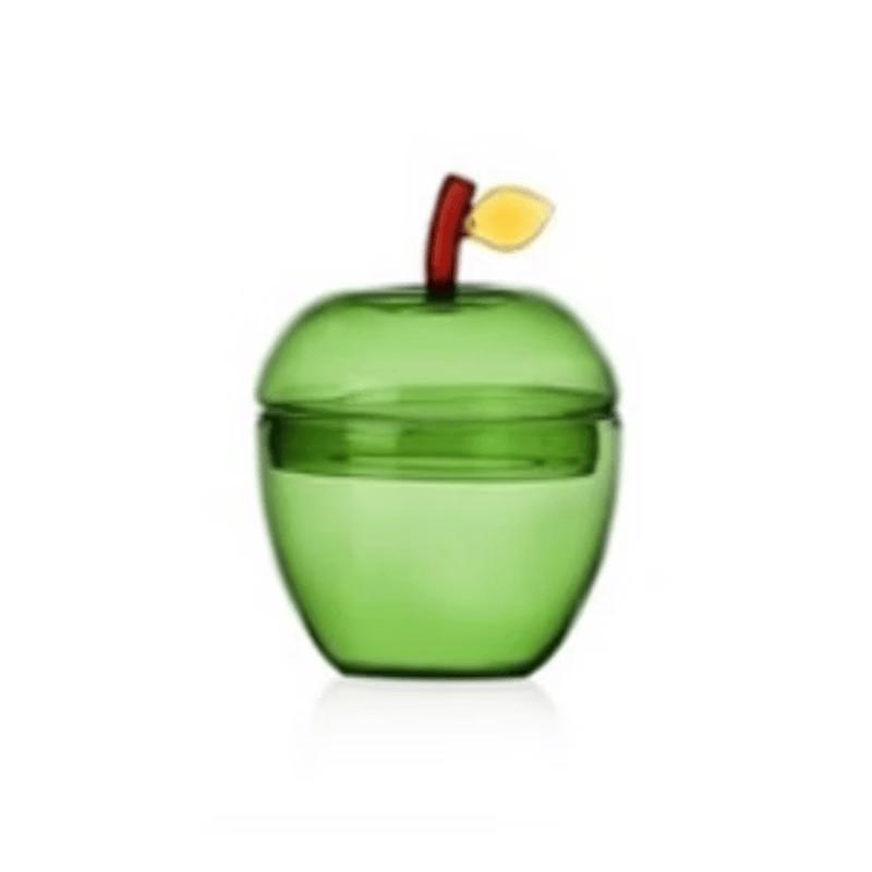 ICHENDORF Fruits and Flowers Apple Glass Storage Jar