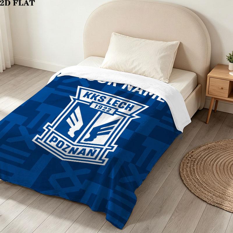 Custom KKS Lech Poznań Blanket, High quality Comfortable for All Seasons, Home Decor, Warmth and Comfort