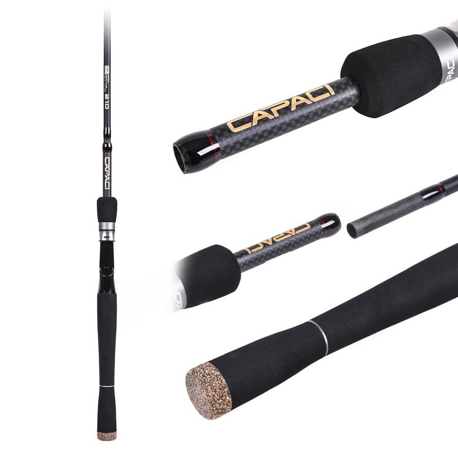 Fishing Pole Carbon Fiber Spinning/Casting Fishing Rod 6-7Sections Fishing Rods for River Lake Reservoir Pond Stream