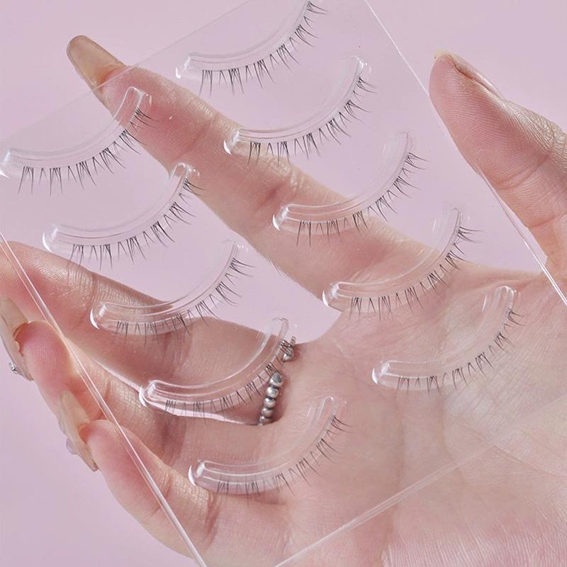 

Artificial eyelashes, natural and soft, 5 pairs, reusable multiple timesMakeup,Come with Glue(4ml)&one pair of tweezers every order 07# (Lower eyelashes)