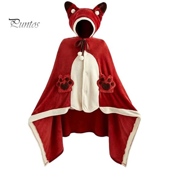 Adult Hoodie Blanket Bat for Adults, Cute Shark Fox Hooded Cape, Unisex Costume Soft Cozy Wearable Halloween Cosplay Home Loungewear Novelty Apparel