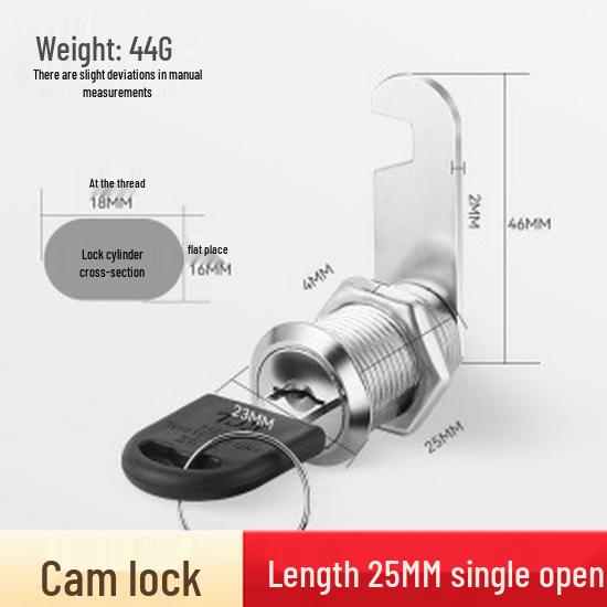Sheet Metal File Cabinet Lock - Core Security for Employee Storage, Door, Mailbox, and Locker Cabinets