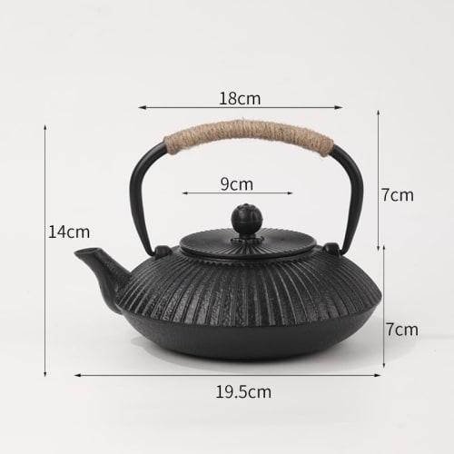 Iron Teapot, Nanbu Ironware, Induction Cooktop Compatible, Iron Teapot with Strainer, Stylish Iron Supplement, Teapot, Traditional Craft, Gift for Hom