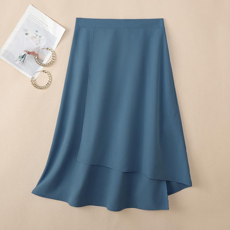 ZANZEA Fuste Midi Largi Casual pentru Femei, Culoare Solidă