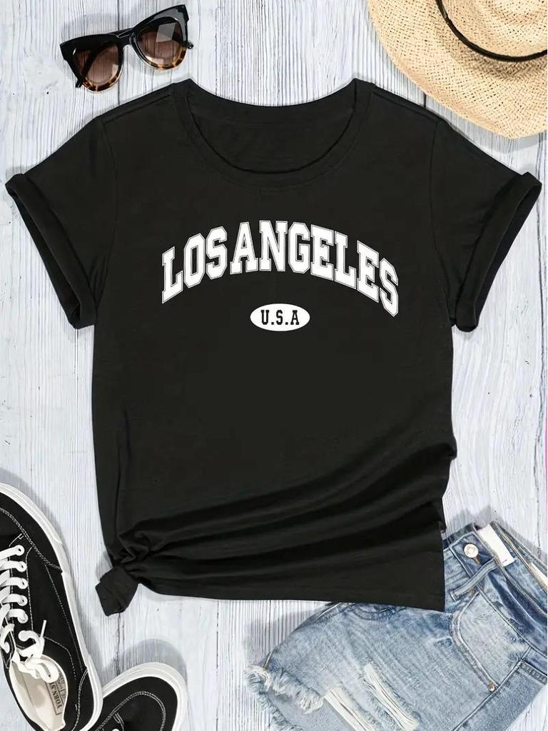 Damen Custom Design Kirschdruck Kurzarmtop - Kostenloser Versand