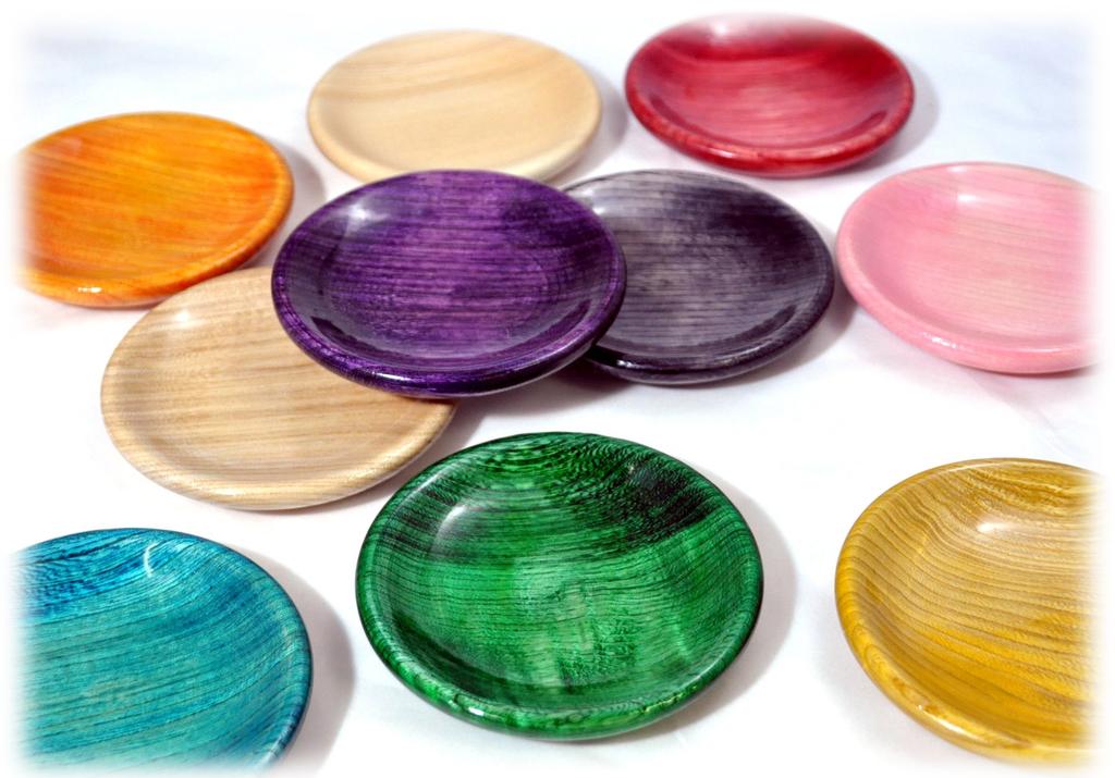 Yamanaka Lacquerware Kashoan Wooden Small Plate with Stopper, 3.5cm (Gift Boxed), Colorful Purple, SS-156