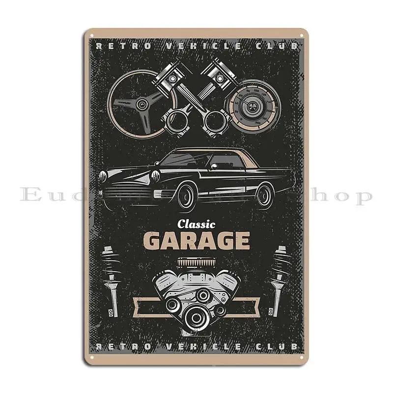 Garage Design Studio Metal Plaque Poster Poster Sign Wall Custom Garage Designing Tin Sign Poster