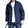 Men's Hooded Spring/Autumn Windbreaker 2024 - Large Size, Thin, Multi-Pocket, Casual.