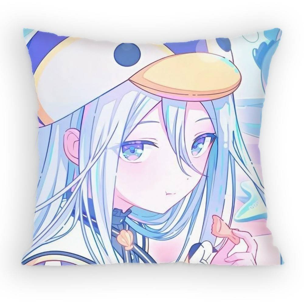 Project Sekai Yoisaki Kanade World Pillow Case Anti-Dustmite Pillowcase Invisible Zipper Silky Short Plush Sofa Cushion Cover