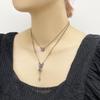 Butterfly and Rose Motif Necklace Purple SAMN186538XV [Anna Sui] 2-Piece Set,