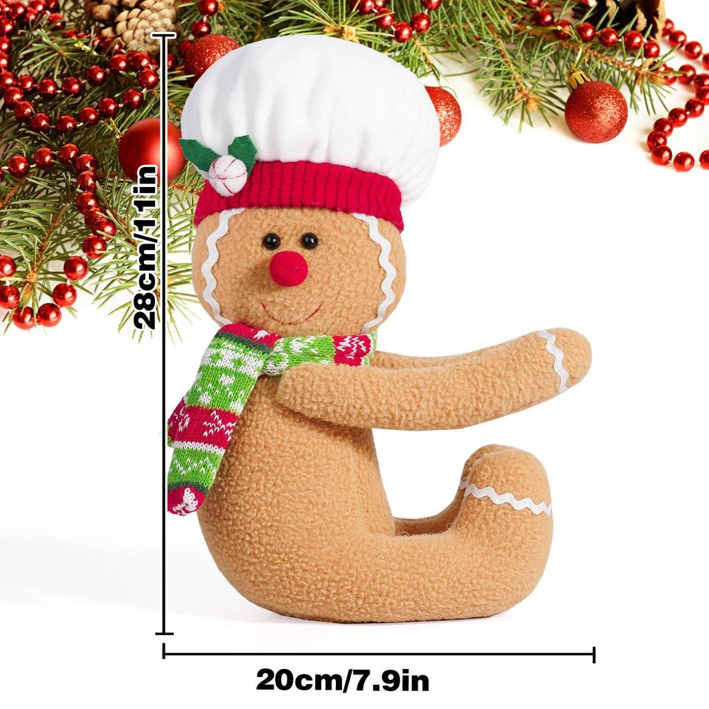 Christmas Gingerbread Man Tree Light Cover & Wine Bottle Decoration