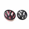 For VOLKSWAGEN VW 137mm ABS Car Front Grille Emblem & 110mm Rear Trunk Lid Badge For VW Volkswagen Golf 6 golf6 MK6 GTI 2010-201