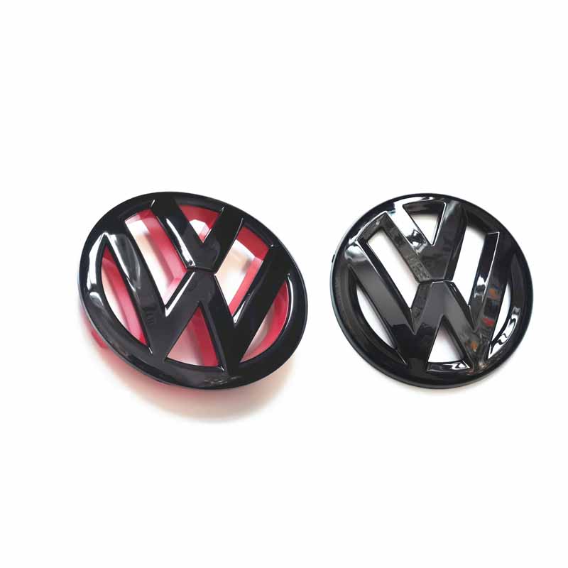 For VOLKSWAGEN VW 137mm ABS Car Front Grille Emblem & 110mm Rear Trunk Lid Badge For VW Volkswagen Golf 6 golf6 MK6 GTI 2010-201
