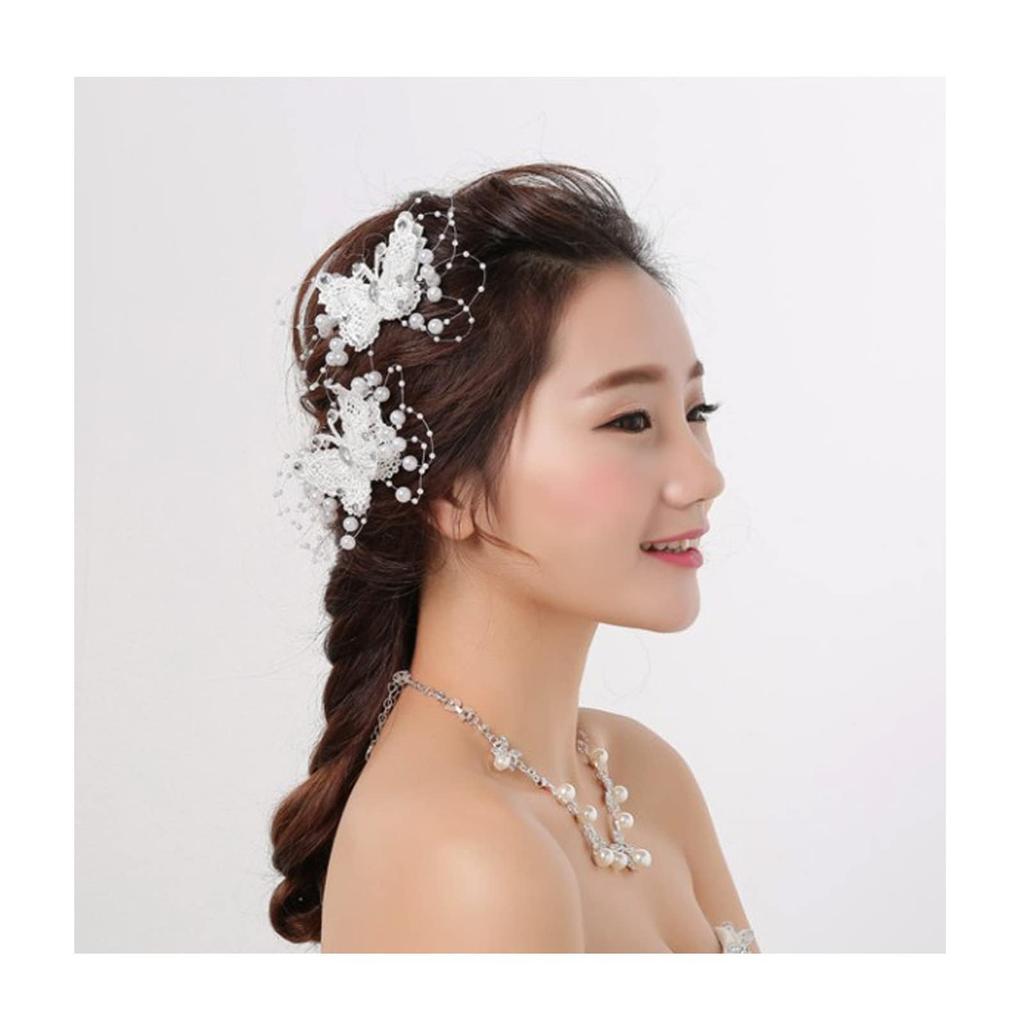 [Catwo] Haarversiering voor Kinderen, Parelbloem Haarversiering, Ballets Haarversiering, Prachtige Bloemen Hoofdband, Bruiloft Hoofddeksel, Volwassenheid