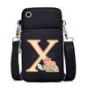 Lightweight Multifunctional Oblique Span Bag Fashion Kapibara Letter Print Black Change Bag Casual Shoulder Bag