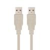 NANO CABLE USB 2.0 Cable Nanocable 10.01.0303/ Usb Male - Usb Male/ 2m/ Beige